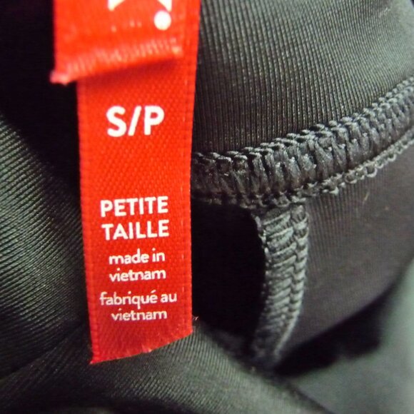 SPANX FAUX LEATHER BLACK LEGGINGS SMALL PETITE - Picture 4 of 8